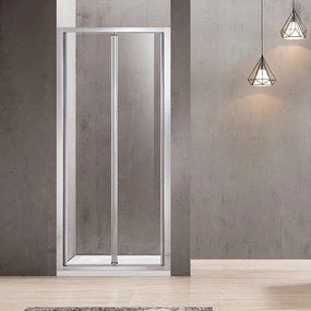 Orabella Fusion H180 90 cm - Καμπίνα σπαστή ευθύγραμμη, αντιστρέψιμη με σταθερό πλαϊνό 90 cm - 30452