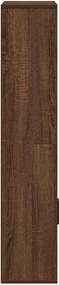 vidaXL Βιβλιοθήκη Καφέ Δρυς 60x24x120 εκ. από Επεξεργασμένο Ξύλο