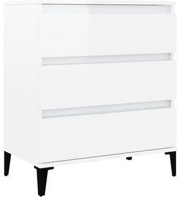 vidaXL Ντουλάπι Γυαλιστερό Λευκό 60x35x70 εκ. από Επεξεργασμένο Ξύλο