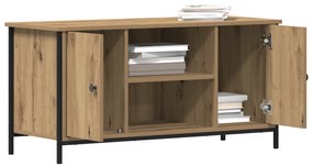 vidaXL Επιπλο τηλεόρασης Artisan Oak 100x40x50 εκ. Επεξεργασμένο ξύλο και χάλυβας