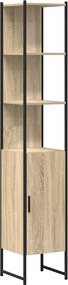 vidaXL Ντουλάπι Μπάνιου Σονόμα 33 x 33 x 185,5 εκ Επεξεργασμένο ξύλο