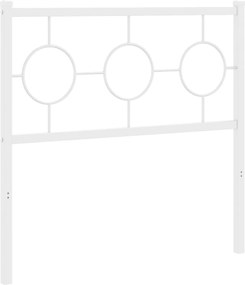 vidaXL Ανταλλακτικό κεφαλάρι Λευκό 90 εκ. Μεταλλικό