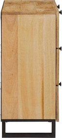 vidaXL Πλαϊνό γραφείο Καφέ 60 x 33 x 75 cm Στερεό ξύλο μάνγκο