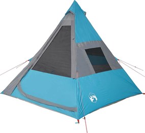 vidaXL Σκηνή Κάμπινγκ Tipi 7 Ατόμων Αδιάβροχη Μπλε
