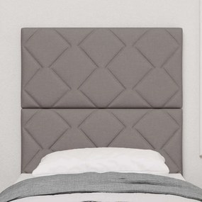 vidaXL LED κεφαλάρι Taupe ύφασμα