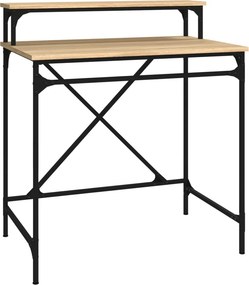 vidaXL Γραφείο Sonoma Δρυς 80x50x90 εκ. από Επεξεργασμένο Ξύλο