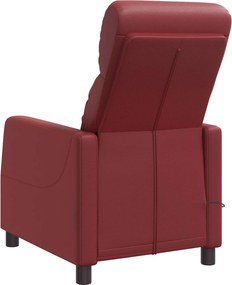 vidaXL Κάθισμα μασάζ Κόκκινο Τεχνητό Δέρμα