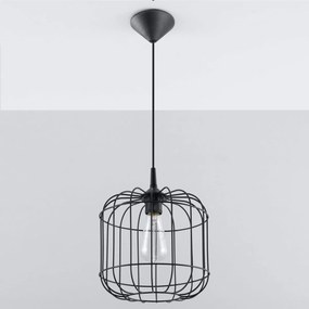 Φωτιστικό Οροφής Μονόφωτο Sollux Celta Black SL.0296