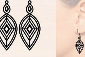 Σετ των 3 Intra απο ξύλο plywood 3mm-4mm πάχος – Δάκρυ Ξύλινα Σκουλαρίκια Δίασταση 5x5 cm INTRAFABR-117223710