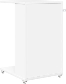 vidaXL Τραπεζάκι Πλευράς Λευκό 40 x 35 x 60 εκ. Επεξεργασμένο Ξύλο