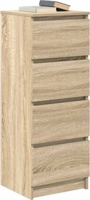 vidaXL Ντουλάπι Sonoma Δρυς 37,5x35x99 εκ. από Επεξεργασμένο Ξύλο
