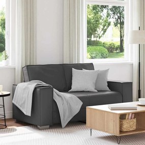 vidaXL Καναπές Loveseat 160 εκ με μαξιλάρι Γκρι Τεχνητό δέρμα