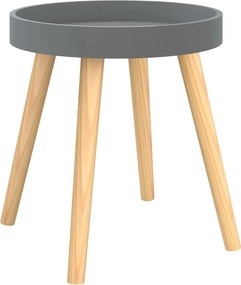 vidaXL Βοηθητικό Τραπέζι Γκρι 38x38x40 εκ. Επεξ. Ξύλο &amp; Μασίφ Πεύκο