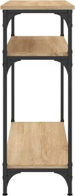 vidaXL Τραπέζι Κονσόλα Sonoma Δρυς 75x29x75 εκ. Επεξεργασμένο Ξύλο