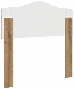 vidaXL Κεφαλάρι με κεφαλάρι Artisan Oak 100 cm Επεξεργασμένο ξύλο