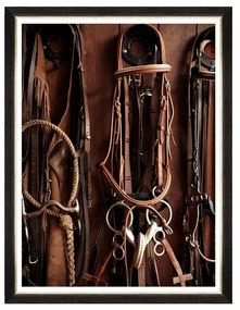 Κάδρο Equitation IV FA13138 60X80 MindTheGap Κάθετοι Wood