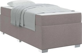 vidaXL Σκελετός Κρεβατιού Taupe 90 x 200 cm ύφασμα
