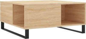 vidaXL Τραπεζάκι Σαλονιού Sonoma Δρυς 80x80x36,5 εκ. Επεξεργασμ. Ξύλο