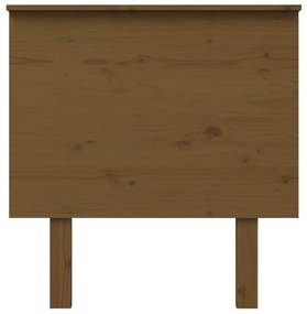 vidaXL Κεφαλάρι κρεβατιού Καφέ 79x6x82,5 εκ. από Μασίφ Ξύλο Πεύκου
