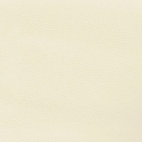 vidaXL Κεφαλάρι Κρεμ 80x5x118/128 εκ. από Συνθετικό Δέρμα