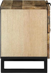 vidaXL Κομοδίνο 2 pcs Φυσικό 40 x 33 x 46 εκ. Επεξεργασμένο Ξύλο