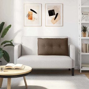 vidaXL Μαξιλάρι Πλάτης Καφέ 80 x 19 x 50 εκ ύφασμα