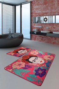 Bathmat Set (2 Pieces) Frida - Pink Multicolor