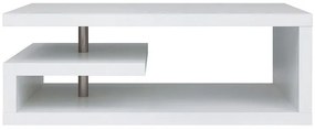 Τραπεζάκι σαλονιού Boston 234, Άσπρο, 45x60x120cm, 27 kg, Πλαστικοποιημένη μοριοσανίδα, Γωνιακό | Epipla1.gr