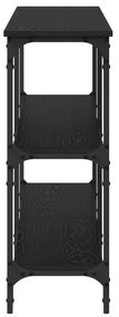 vidaXL Κονσόλα Μαύρη Δρυς 200x29x75 cm Επεξεργασμένο ξύλο