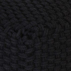 vidaXL Πουφ Μαύρο 50 x 50 x 30 εκ