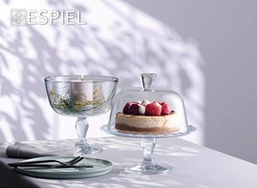 PETITE PATISSERIE FOOTED PLATE W/DOME H: 25,9 D: 13 GB1.OB2.