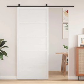 vidaXL Σαμαρίνα Λευκό 100 x 208 εκ. Μασίφ ξύλο πεύκου
