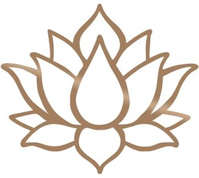 Διακοσμητικό Τοίχου Lotus Flower 891TNL1621 50x43cm Copper Wallity Μέταλλο