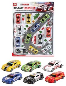 Σετ αυτοκινητάκια με Pull Back - 12pcs - 123-14E6 - 917335