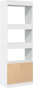 vidaXL Ντουλάπι Λευκό 63x33x180 εκ. από Επεξεργασμένο Ξύλο