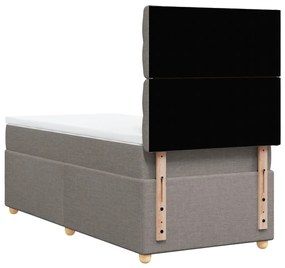 ΚΡΕΒΑΤΙ BOXSPRING ΜΕ ΣΤΡΩΜΑ TAUPE 100 X 200 ΕΚ. ΥΦΑΣΜΑΤΙΝΟ 3293502