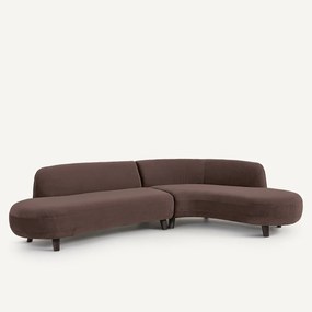 Γωνιακός καναπές από λινό βελούδο, Rosebury