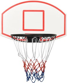 vidaXL Ταμπλό Μπασκέτας Λευκό 71 x 45 x 2 εκ. από Πολυαιθυλένιο