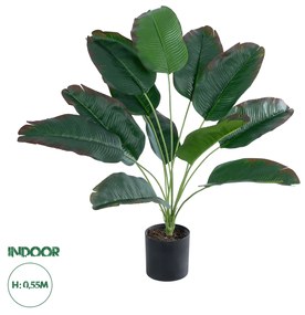 GloboStar® Artificial Garden BANANA 20928 Διακοσμητικό Φυτό Μπανανιά Υ55cm