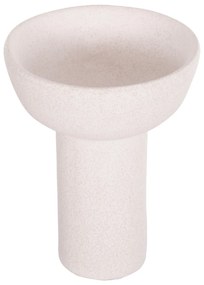 ΕΠΙΤΡΑΠΕΖΙΟ ΚΕΡΑΜΙΚΟ ΔΙΑΚΟΣΜΗΤΙΚΟ ELENDIL HM4603.01 ΥΠΟΛΕΥΚΟ ΚΡΥΣΤΑΛΛΙΚΟ Φ20x26,5Υεκ