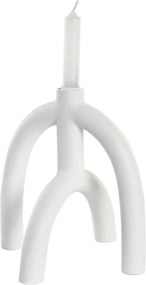 Πολύφωτο DKD Home Decor Scandi 21,5 x 21,5 x 23 cm Λευκό Ρητίνη