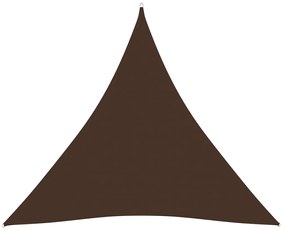 vidaXL Πανί Σκίασης Τρίγωνο Καφέ 4,5 x 4,5 x 4,5 μ. από Ύφασμα Oxford