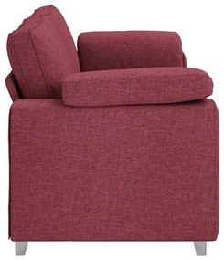 vidaXL Καναπές 178cm Κόκκινο ύφασμα