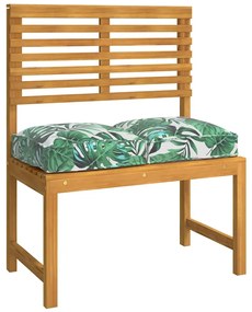 vidaXL Μαξιλάρι παλέτας για κάθισμα Floral 4 pcs Μοτίβο φύλλων