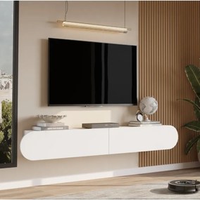 Stewehome Μοντέρνα επιτοίχια βάση τηλεόρασης με οβάλ πόρτα 180x31x30 cm