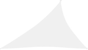 vidaXL Πανί Σκίασης Τρίγωνο Λευκό 3 x 4 x 5 μ. από Ύφασμα Oxford