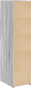 vidaXL Ντουλάπι Γκρι Sonoma 30x42,5x124 εκ. από Επεξεργασμένο Ξύλο