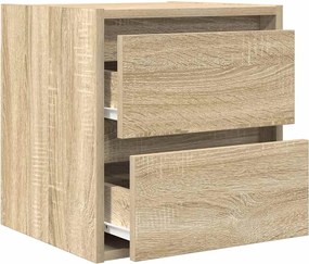 vidaXL Κομοδίνα Επιτοίχια Sonoma Δρυς 38x34x40 εκ.