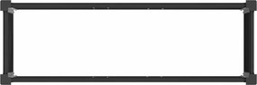 vidaXL Υπερυψωμένη Ζαρντινιέρα Μαύρο 100 x 30 x 36 cm