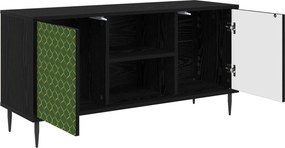 vidaXL Ντουλάπι TV GELEEN 102 x 33 x 51 εκ Μαύρη Δρυς